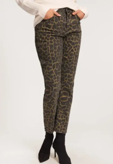 Faith Leopard Jeans Tapered|Jeans